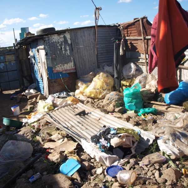 Das Zuhause von einer Familie in Kenia